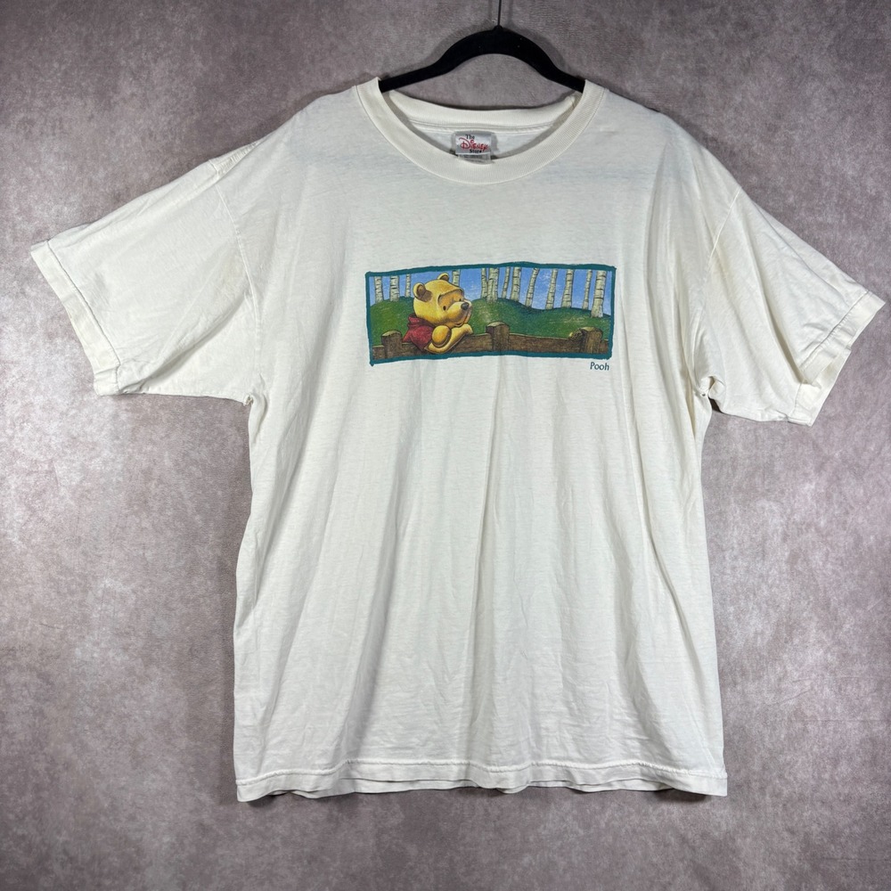 Vintage 90s Disney T-Shirt XL Cream Winnie the Pooh Vintage 90s Made‎ in USA